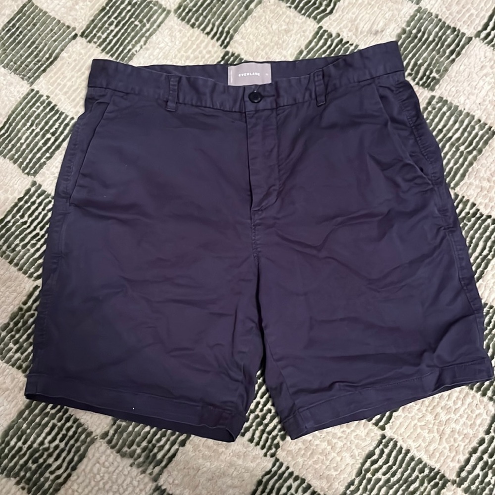Everlane men’s navy chino shorts 33